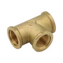 Sobime - Messing T-Stück 3/8 Zoll ig Gewinde Fitting Rohr Leitung Zubehör