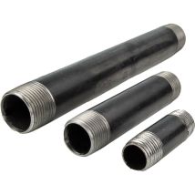 Rohrdoppelnippel - Langnippel Stahl schwarz, Typ 23, 3/4 Zoll x 400 mm