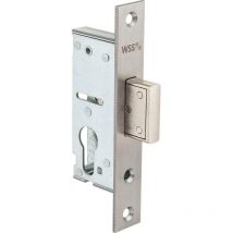 Rohrrahmenschloss Flachstulp mit Riegel, dm 35, Edelstahl - WSS