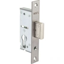 Rohrrahmenschloss Flachstulp mit Riegel, dm 40, Edelstahl - WSS