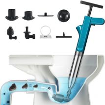 Xiiw - Rohrreiniger Druckluft Abflussreiniger Pumpe mit Luftdruckanzeige Hochdruck Rohrreinigungspumpe Pressluft Abflussreinigungswerkzeug mit 4