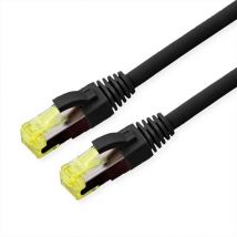 Roline - 21.15.0759 RJ45 Câble réseau, câble patch cat 6a s/ftp 10 m noir 1 pc(s)