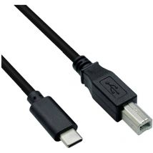 Roline - Câble usb usb 2.0 usb-c mâle, usb-b mâle 1.80 m noir blindé 11028336