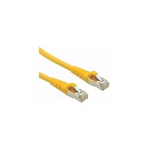Cat6a s/ftp cu lszh câble ethernet jaune 7.5m - Roline
