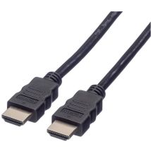 Câble De Raccordement Roline Hdmi Fiche Mâle Hdmi-a 5.00 M Noir 11.04.5545 4k Uhd, Blindé Câble Hdmi S361822