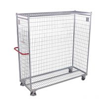 Variofit - Roll-Conteneur Chariot de Stockage 3 Côtés Charge 300kg en Acier Galvanisé - SW-520.200