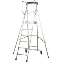 Centaure - Mobile Stehleiter 6 Stufen - Maximale Arbeitshöhe 3.53m - ERM-6