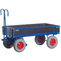 Rollcart Handpritschenwagen Mit Holzbordwänden 1560x760x480mm Vollgummi