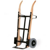 Rollcart Holzsackkarre -141- Aus Buchenholz 1350mm Hoch Vollgummi 370x140mm Stahlblechschaufel Mit Beschlag Über Gesamthöhe