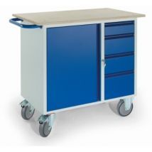 Rollcart Montagewagen Mit 4 Schubladen Und Stahlschrank