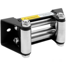 Rollenführung, klein, Militärqualität, mattschwarz. Edelstahlrollen.