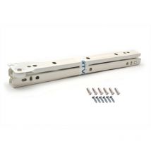 GTV - Roller Drawer Runners Metal Slides White Colour Kitchen + Free Fixing Pack - Size 500mm - Pack of 5