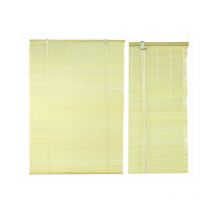 Rollladen aus Walnuss-Bambus mit hellem Rand – 180 x 300 x 12 cm
