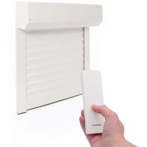 Avosdim - Elektrisches Rolladen-Kit mit Funk H155 x B120 cm Weiß