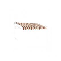 Rollmarkise 300x200 aus Aluminium – Bordeaux/Creme