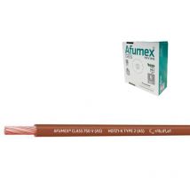 Rollo 100mts cable unipolar flexible libre de halógenos afumex H07Z1-K 6mm - Marrón