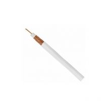 Todoelectrico - Rollo Cable coaxial 100 metros blanco Cobre-Cobre