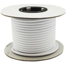 Rollo cable textil blanco