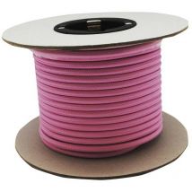 Rollo cable textil rosa