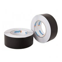 Rollo de cinta de aluminio negro 50 m x 50 mm. 50 micras Unecol