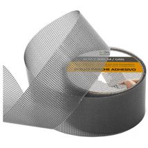 Rolle mit Klebepflaster. Reparatur eines grauen Moskitonetzes 5x200cm Epid