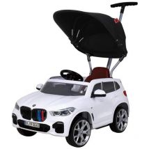 ROLLPLAY Push Car avec repose-pieds extensible, à partir de 1 an, BMW X5M, blanc