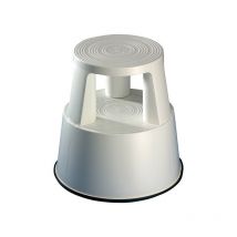 Wedo - Taburete estribo móvil plástico gris claro