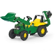 811076 - Trattore John Deere con caricatore e terna - Rolly Toys