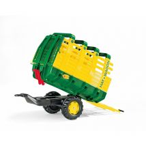 Rolly Toys - Remorque pour tracteur à pédales, remorque basculante, wagon de chargement avec hayon