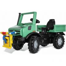 Rolly Toys - RollyToys Forst Unimog Véhicule à pédales vert pour enfants à partir de 3 ans, avec treuil
