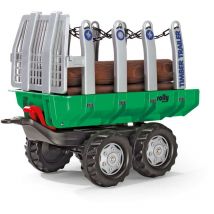 Anhnger für Holz, Kippanhnger mit Holzstmmen für Tretfahrzeuge - Rolly Toys