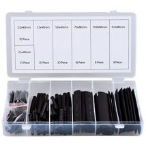 Rolson Tools 61299 - Guaine termorestringenti assortite per cavi, 127 pezzi