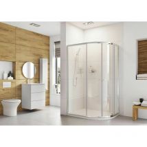 Roman Showering - Roman Haven 6 Offset Quadrant Shower Cubicle Enclosure 2 Door, 800-900