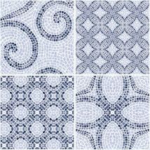 Roman Mosaic Floor Tiles Self Adhesive Vinyl Flooring Kitchen Bathroom 1m²