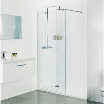 Roman Showering - Roman Select 8mm Wetroom Walk In Glass Panel Shower 800 900 1000 1100 1200 1400, 700mm