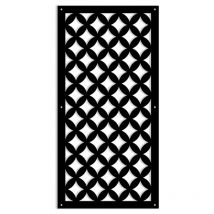 Signorbit - rombi - Pannello in pvc traforato - Parasole - Colore: nero - Misura: 98x198 cm