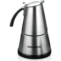 Rommelsbacher EKO 364/E - Machine à café italienne pour 2-4 tasses, 365 W, 230 V, 800 g, acier inoxydable 115 x 115 x 170 mm