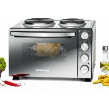 Km 3300 Cucina Piccola, 3250 w, 30 Litri, in lamiera d'Acciaio, Argento - Rommelsbacher