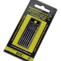 Rona - 812167 hss Metall-Spiralbohrer-Set 6teilig 0.6 mm, 0.8 mm, 1 mm, 1.3 mm, 1.5 mm, 2 mm Cobalt d