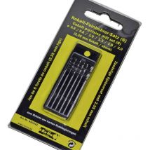 Rona - 812167 hss Kit punte a spirale da metallo 6 parti 0.6 mm, 0.8 mm, 1 mm, 1.3 mm, 1.5 mm, 2 mm Cobalto din 338 Alber