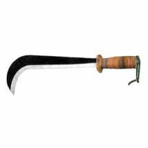 Roncola Foglia cm 34 – Acciaio forgiato – Manico in cuoio – Utensile da giardinaggio – ADEL