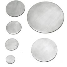 CROSO Ronde ø 80 mm, Materialstärke 4 mm, Edelstahl einseitig geschliffen V2A