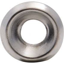Rondelle cuvette nickelée Viswood 4,5x13mm ép:2,3mm (lot de 15 rondelles)