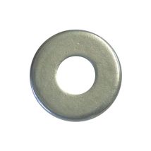 Rondelle large en acier zingué diamètre 10mm, 50 pièces.