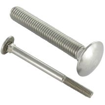 Trcc japy tête ronde collet carré Inox A2 M8X35-10 pièces