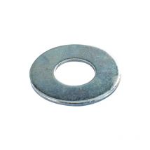 Rondelle plate large en acier zingué 5mm, 67 pièces.