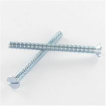 Vis métaux Tête fraisée tf Fendue M12X20 Acier zingué-5 pièces