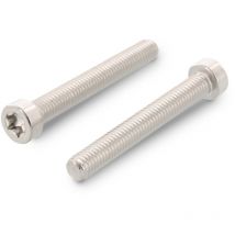 Vis métaux Tête cylindrique tc Basse torx T45 M8X45 Filetée sur 38 Inox A2-1 piece
