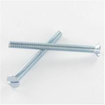 Bafa - Vis métaux Tête fraisée tf Fendue M12X20 Acier zingué-20 pièces