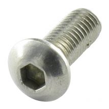 Vis métaux bhc (Tête Bombée Hexagonal creux) M5X12 Filetage total Clé de 3 HC3 Inox A4-1 piece